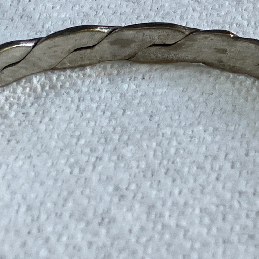 Chic Sterling Silver Twisted Bangle Bracelet - image 6